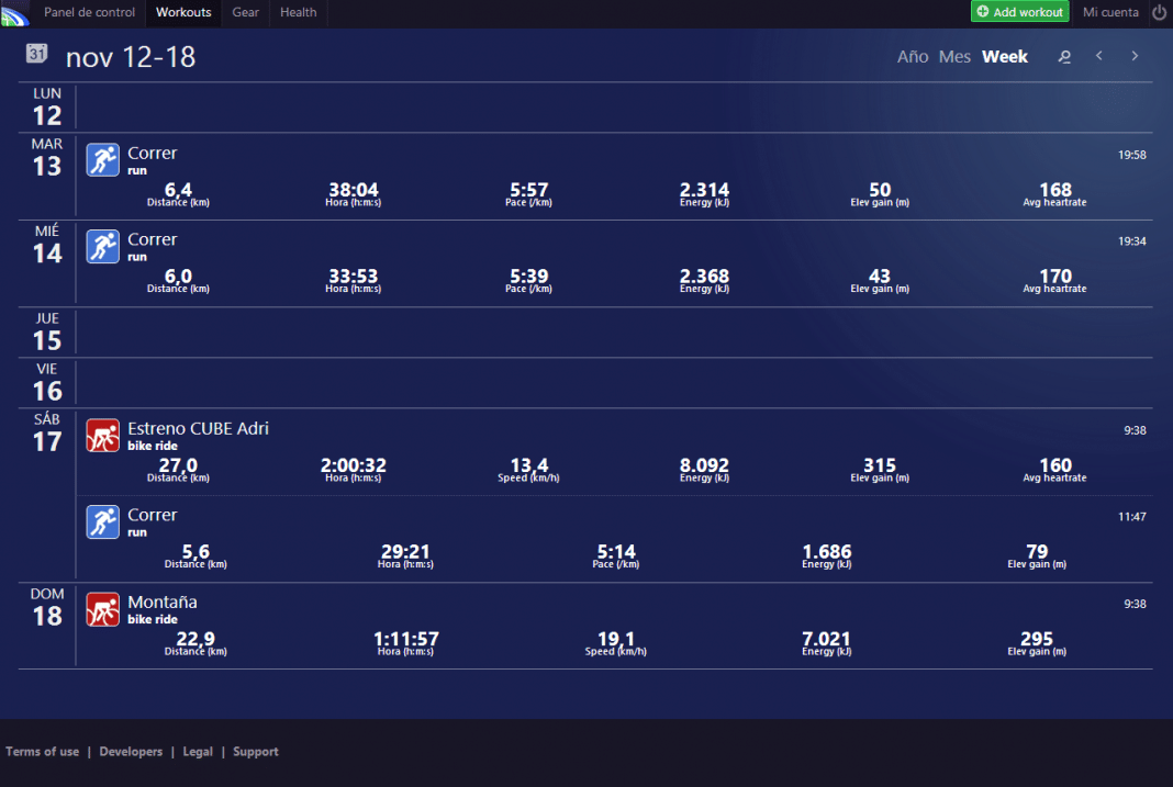 SportTracks.mobi, la nueva versión web de SportTracks