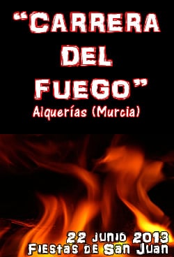 carrera del fuego alquerias nocturna