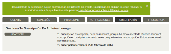 cancelar endomondo premium 3