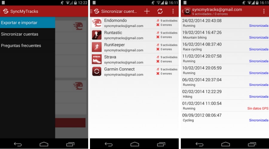 SyncMyTracks sincroniza tus actividades Endomondo, Runtastic, Runkeeper, Nike+ y Movescount