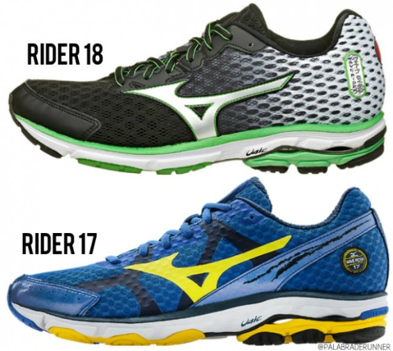 mizuno rider 18 caracteristicas