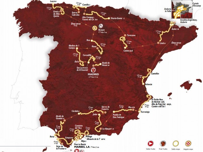 Todas Las Etapas Y Recorrido De La Vuelta A España 2015 