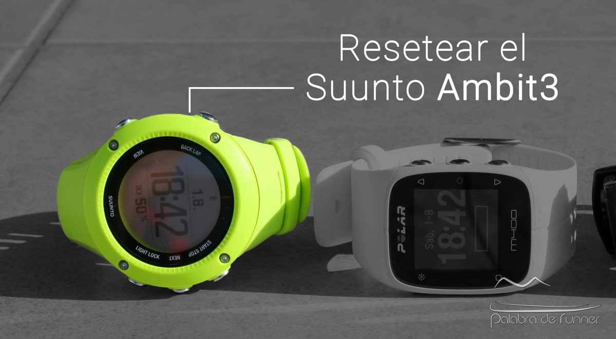 como resetear suunto ambit3 bloqueado