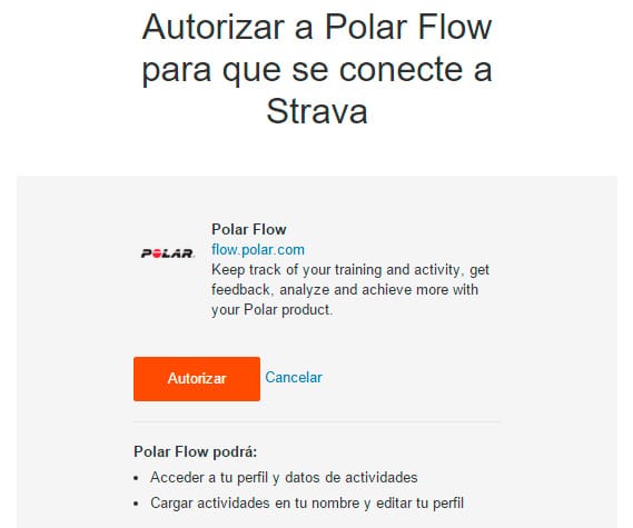 conectar Polar Flow con Strava