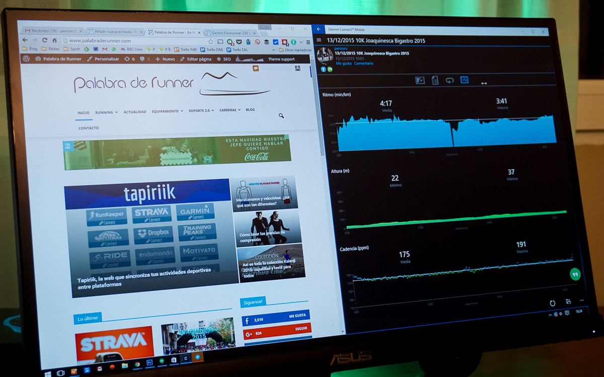 ya Garmin Connect para Windows y en Mac