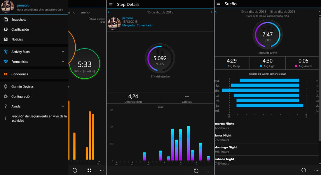 garmin connect pc phone windows