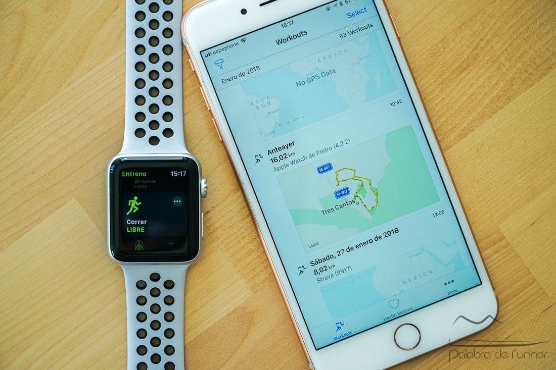 como exportar entrenamientos apple watch