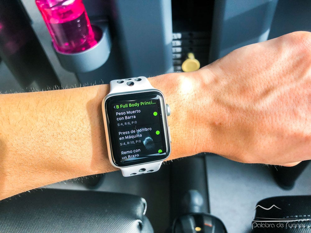 rutina gimnasio ejercicios apple watch