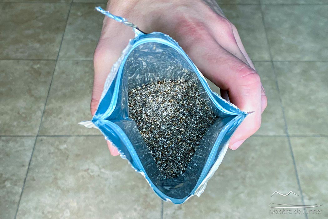 Semillas de chia en bolsa