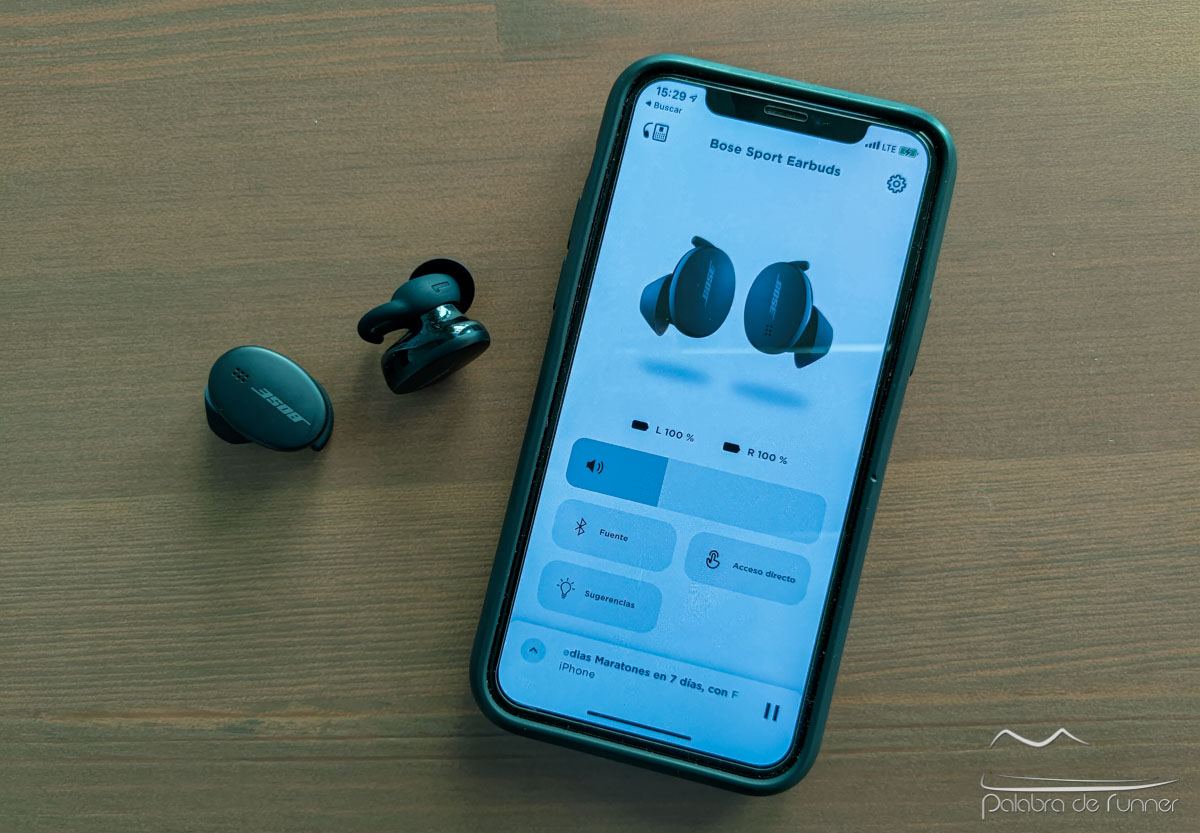 aplicacion bose music sport earbuds