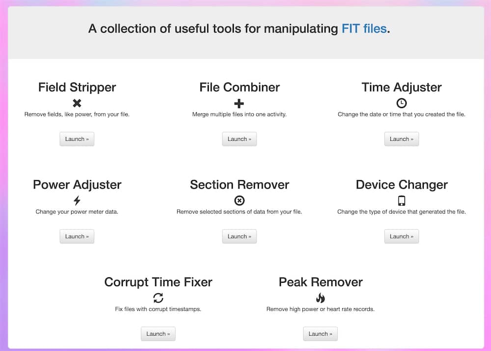 utilidades para editar archivos fit: cortar, unir, eliminar datos y más