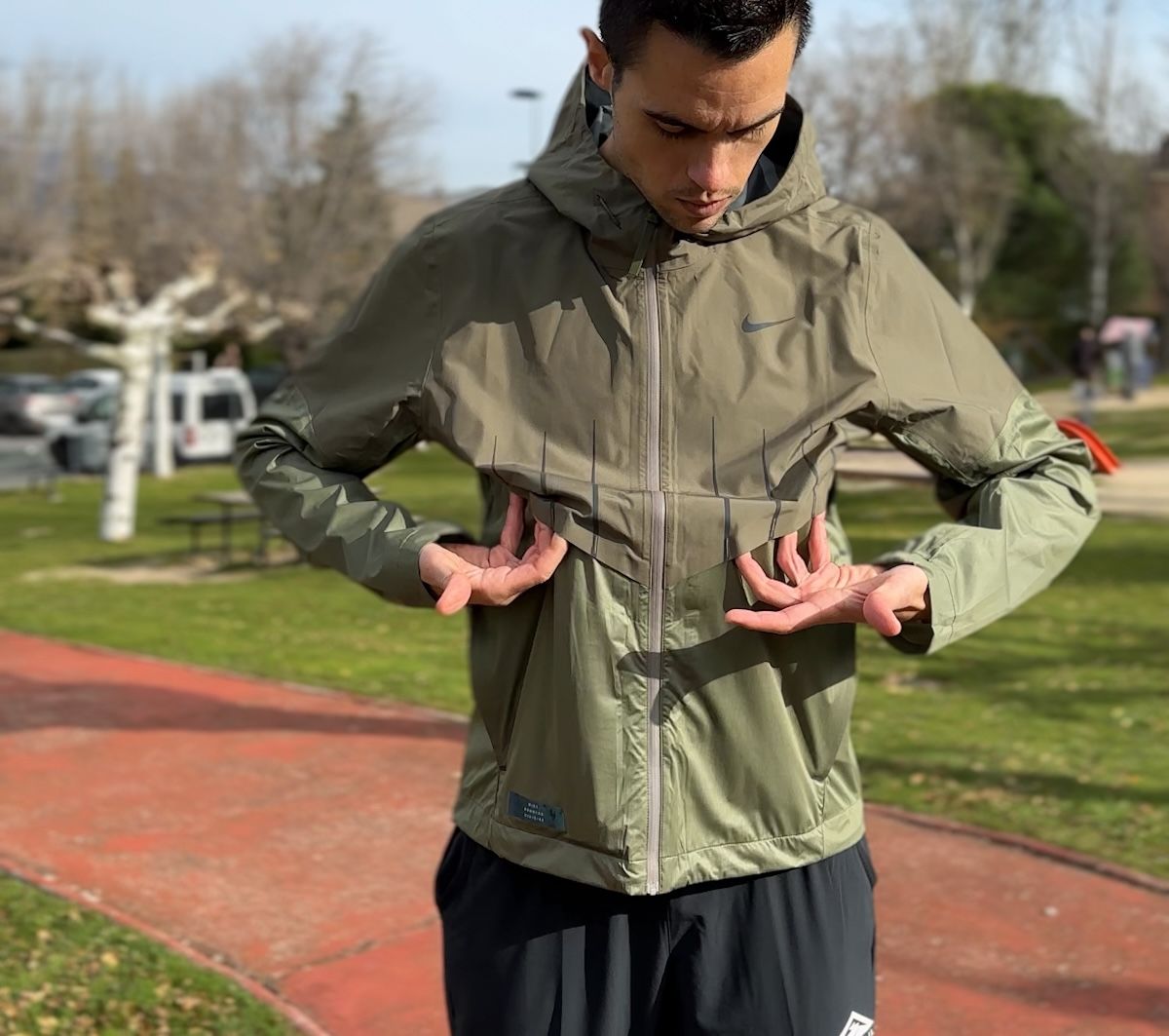 nike aerogami chaqueta review running