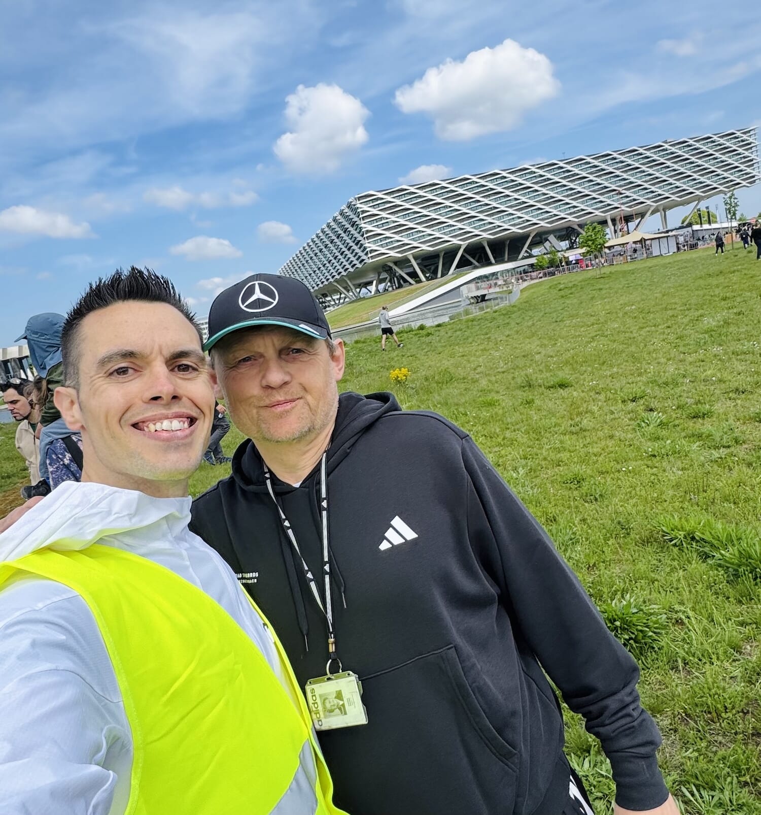 Selfie con el jefazo máximo, Bjørn Gulden, CEO de adidas.